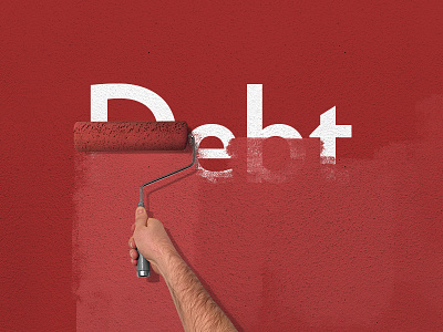 Renovation Debt Illustration annual debt illustration paint painting photo photography renovation report roller sketch texture