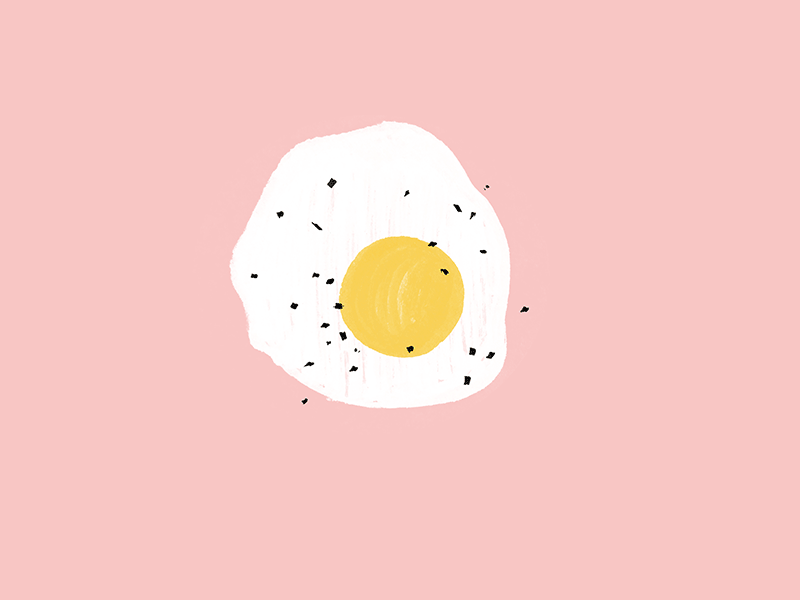 Eggs on Eggs on Eggs breakfast egg eggs food fried gif illustration scrambled yolk