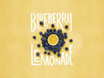 Blueberry Lemonade Lettering/Photo blueberries blueberry food lemonade lettering photography type typography