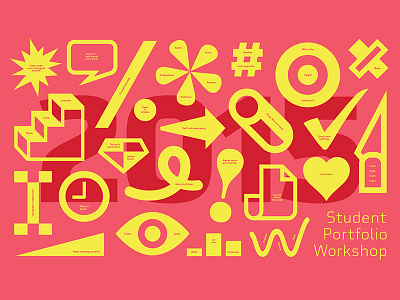 AIGA KC Portfolio Workshop aiga asterisk design graphic icon overlay portfolio review symbol target workshop