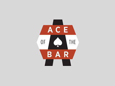 Ace of the Bar Badge a ace badge bar design icon lockup logo spade