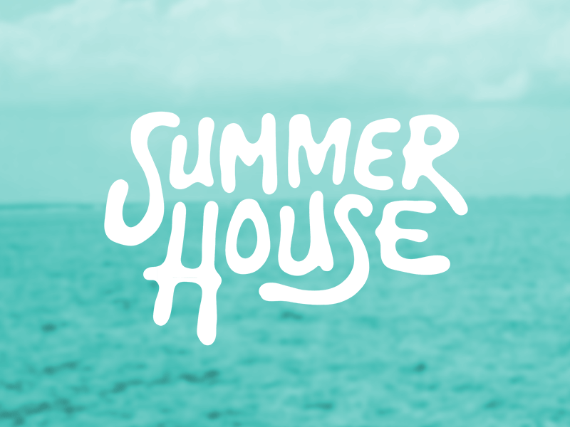 Summer House Lettering beach design house kc lettering logo summer summerhouse type typography