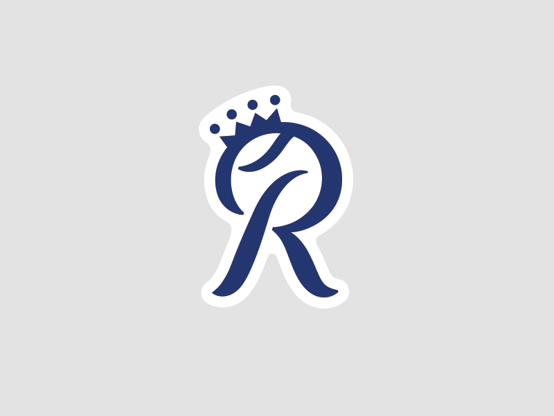 Crown R - Kansas City Royals Sticker