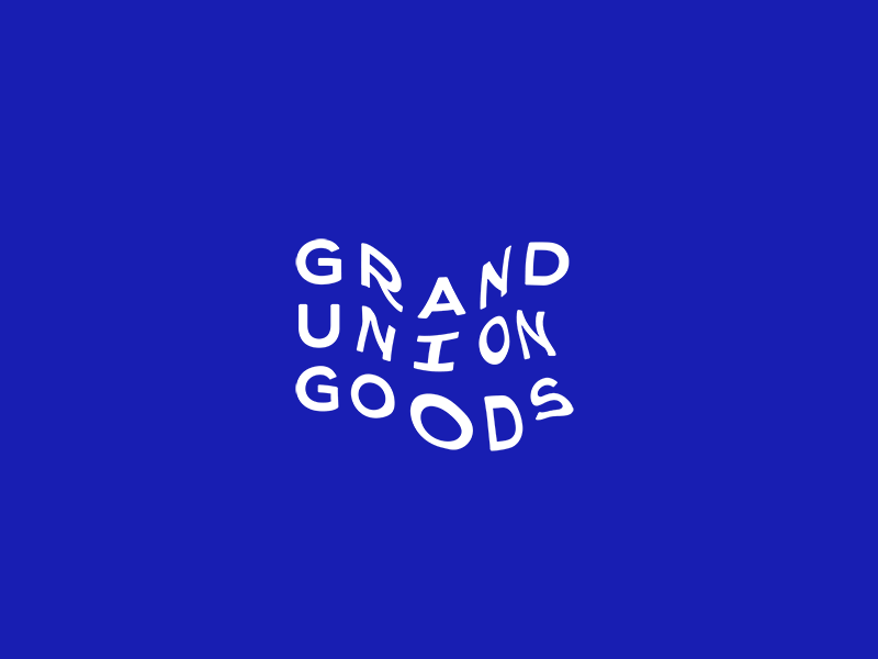 Grand Union Goods Hover State animation flag gif goods grand hover logo logotype type typography union wordmark