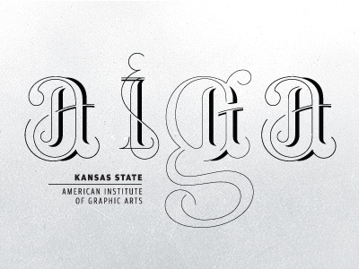 AIGA : Caps vs Lowercase aiga calligraphy fancy hand lettering k state lettering script t shirt type typography