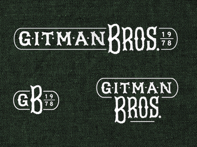 Gitman Brothers Rebrand branding clothing fashion gitman brothers shirt tag typography