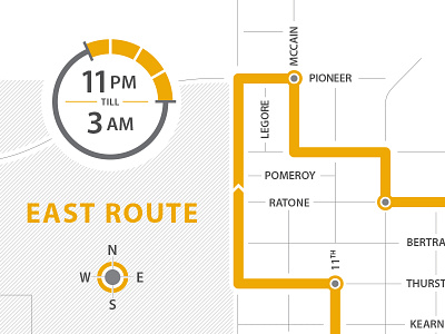 SafeRide Bus Route Map