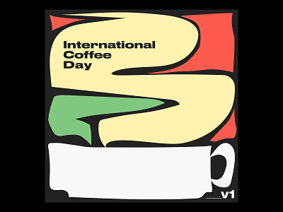 International Coffee Day Illustration cup illustration mug steam