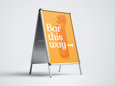 Summer is coming… a frame bar branding design drink graphic graphic design sign summer typography wayfinding
