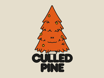 Culled Pine christmas christmas tree design festive illustration tree typography xmas