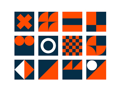 Glyphs flags geometry glyphs icons pattern