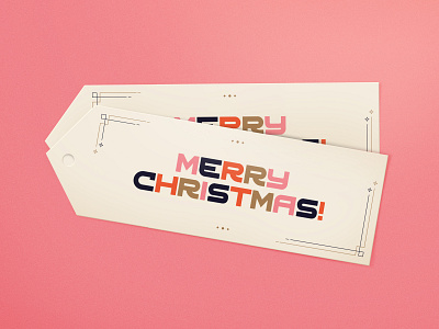 Merry Christmas! christmas design font label presents seasonal tag typography xmas