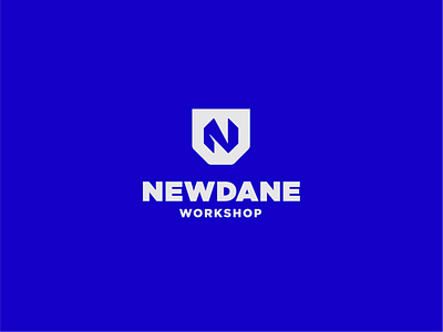 Newdane Workshop automotive brand identity concept logo
