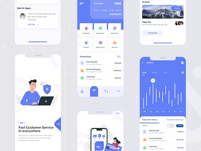 Banking App account android animation bank bank app banking best shot concept creative dribbble best shot finance ios money new trends ui uikit
