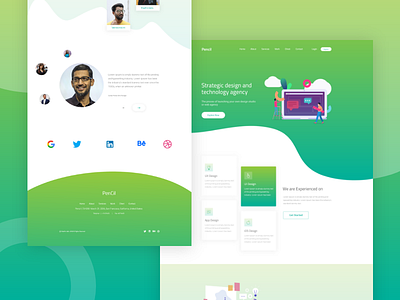 Digital Agency best shot color concept creative creative design digital agency dribbble best shot gradient landing page landing page design template website design