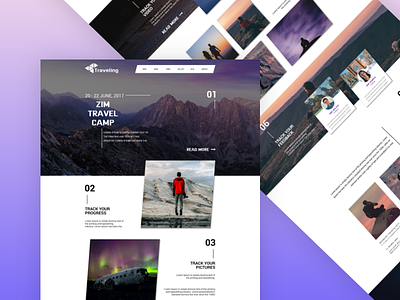 Creative Travel landing Page