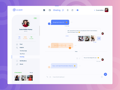 User Chatting Dashboard