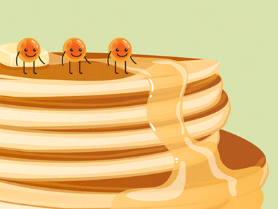 Pancakes jumping! after effects characters jump motion