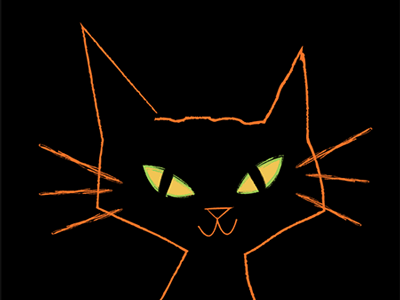 Black Cat animal cat gif halloween