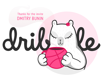 First shot bear debuit illustration dribbble