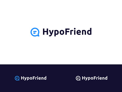 Hypofriend logo bot chat identity logo mortgage refinance webapp