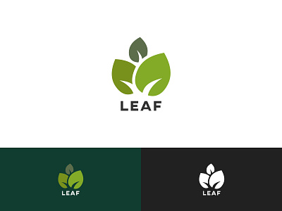 Leaf logo cms green identity leaf leaves logo nature structure tree