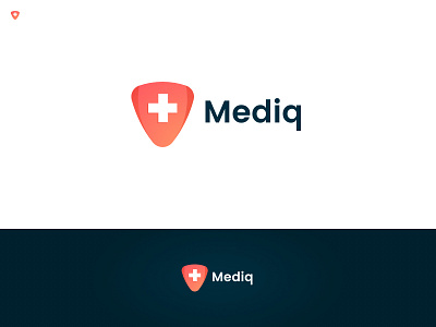 Mediq branding care doctor health identity logo medic pharmacy