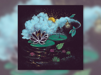 Mysterious garden dribbble weekly warm up garden illustration weekly challenge weekly warm up