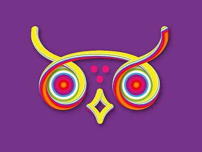 Lollipop owl animal bird colorful icon logo lollipop mark owl owl illustration