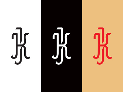 JK initials initials initials logo letter j letter k lettering logo mark vector art