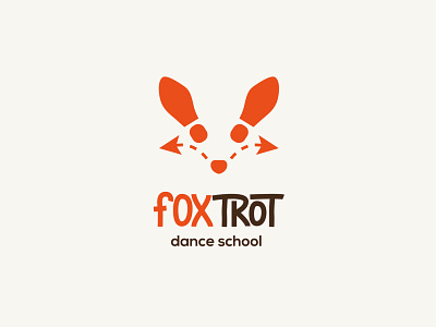 "FOXtrot" dance school animal branding dance dance school design fox graphic design icon logo mark vector visual identity