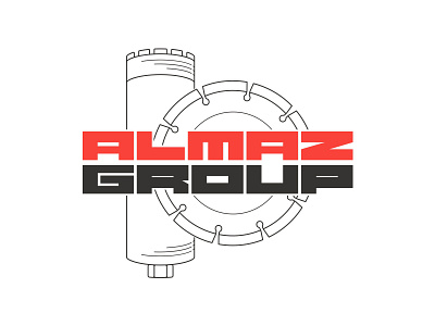 Almaz-Group almaz brending logotype