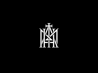 Amth Logo black custom logo logotype monogram rebound white