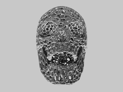 Skull with holes 3d 3dmodel anatomy jewel jewellery render rendering skull