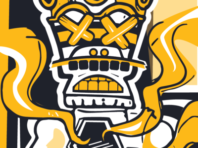 Tezcatlipoca aztec illustration