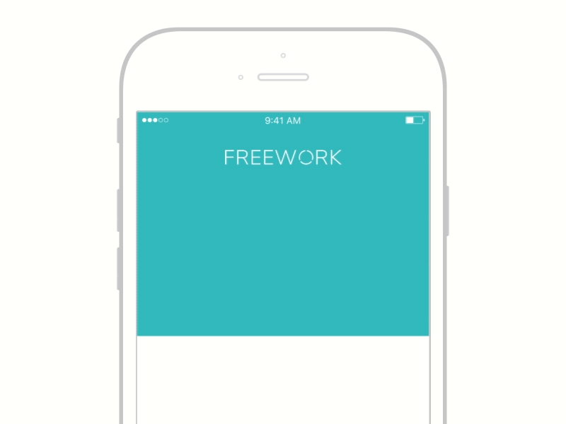 Login Animation for Freework android animation app freelancer freework illustration ios login productivity registration signup