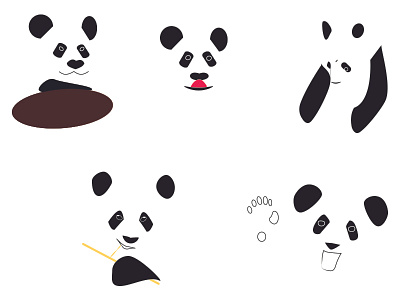 Panda Emoji's animal emoji illustrator panda