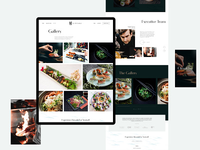 Kissaki design desktop figma grid layout minimal restaurant tablet typography ui ux web website