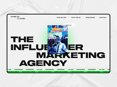 CDLC - Crème de la Crème agency branding design desktop figma influencer layout logo marketing minimal mobile typography ui ux webdesign