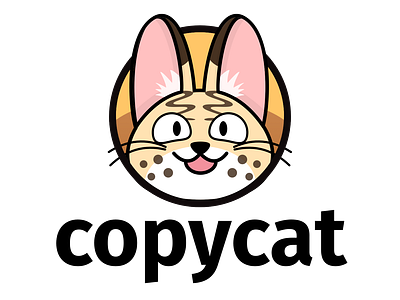 Copycat animal illustration serval