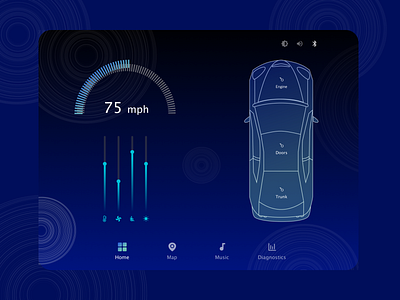 Car Interface UI Design