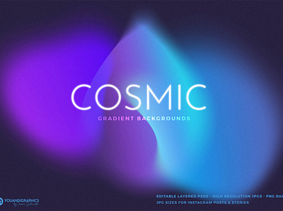 Cosmic Gradient Backgrounds abstract backgrounds cosmic dark colors gradients layered photoshop space universe wallpaper