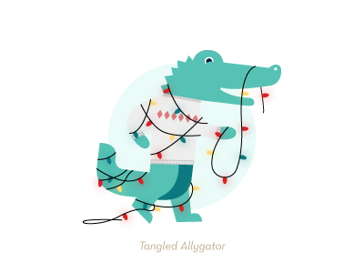 Tangled Allygator allygator christmas lights fun magic shuttle tangled winter