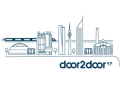 door2door Future City Vision. autonomous cars berlin city drt future one line porto alegra shuttle skyscraper