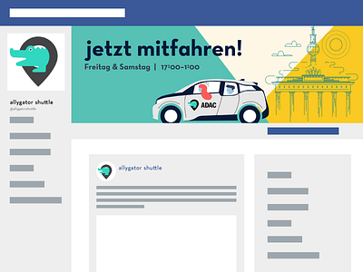 allygator meets ADAC! adac allygator berlin city facebook header jungle shuttle