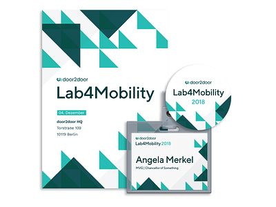 Event Branding 💡 berlin branding door2door event mobility print startup sticker