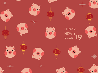Lunar New Year 🌙🐷 2019 chinese new year lantern lunar new year new year print red wallpaper year of the pig