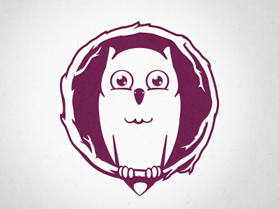 Paper Owl Press Logo illustration logo owl