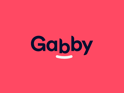 Gabby logo app branding care elder family gabby health link logo people typography
