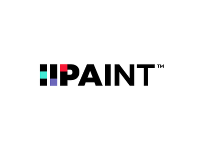 Paint Logo branding identity logo paint thickness typography